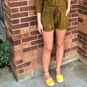 Yellow Old Navy Loafer Sandal